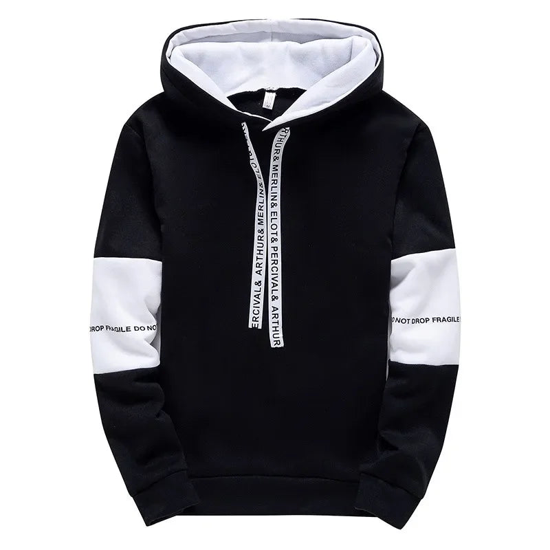 Men's Long Sleeve Casual Printed Hoodie