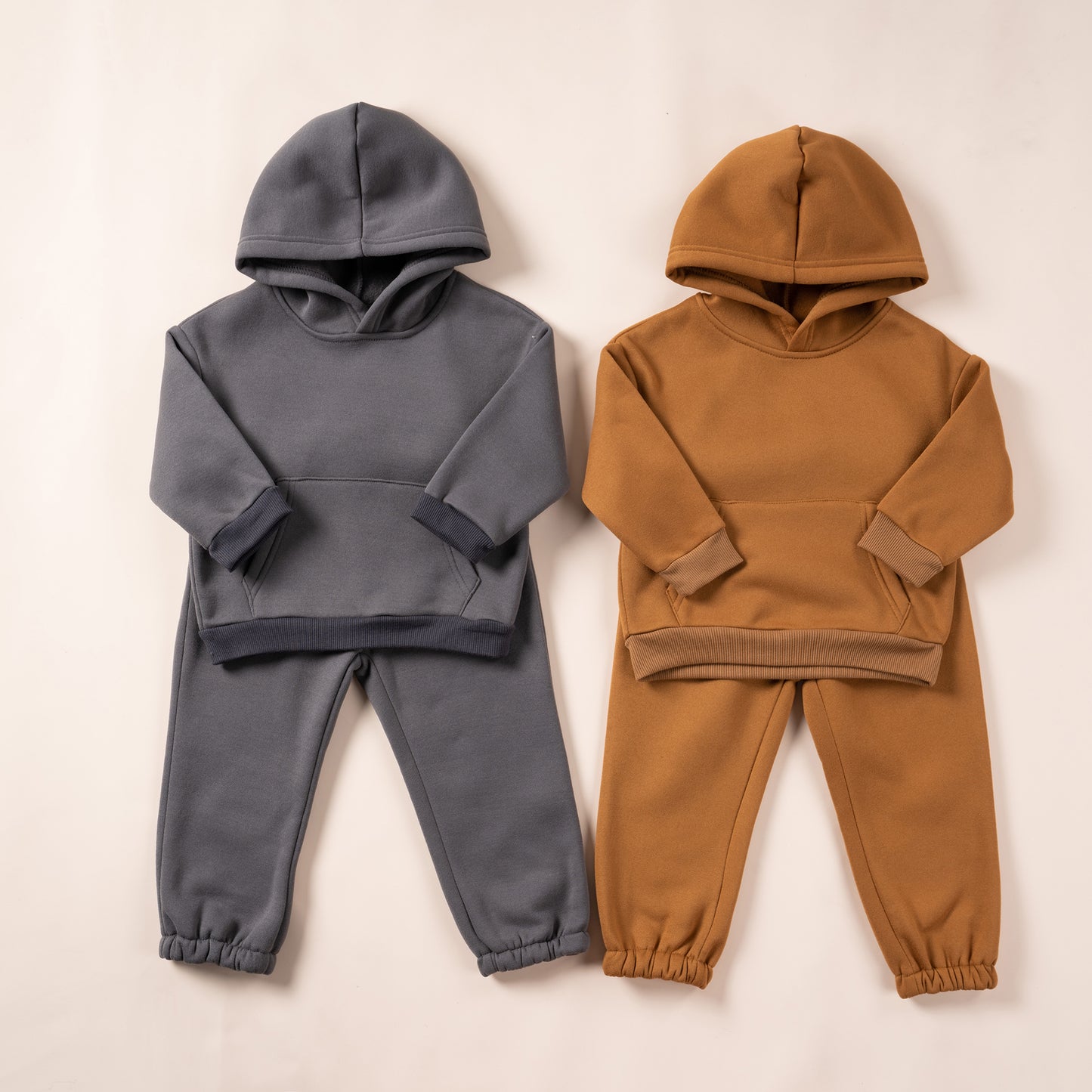 Winter Children Hooded Tracksuits Suits