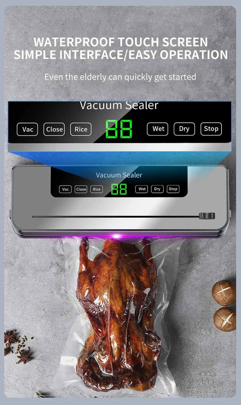Electric Vacuum Sealer Built-in Cutter
