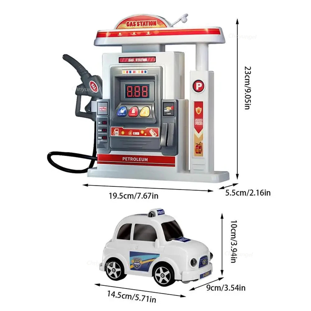 Gas Station Toy Set for Kids
