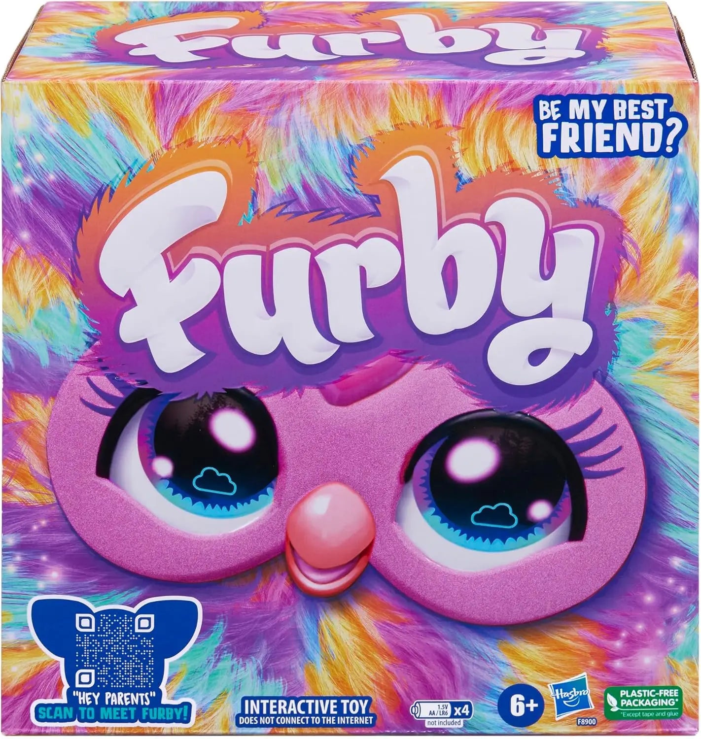Original Furby Purple Coral Interactive Galaxy Edition Plush Toy