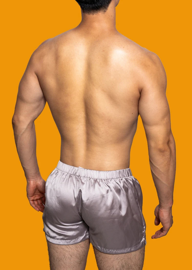 Men's Low-Rise Silk Smooth Boxer Briefs