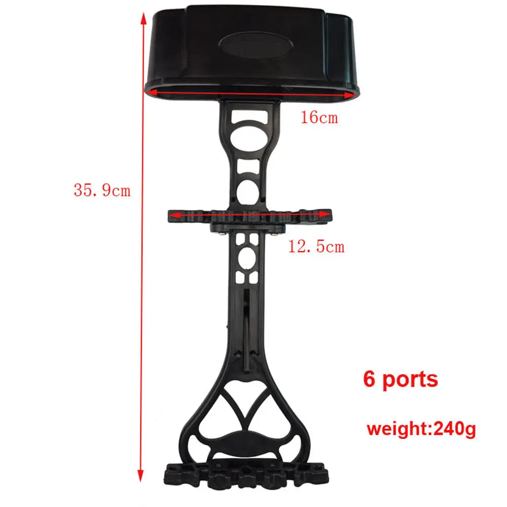 Archery Universal 6-Arrow Bow Quiver – Quick Detach Quiver for Compound Bow Hunting & Practice