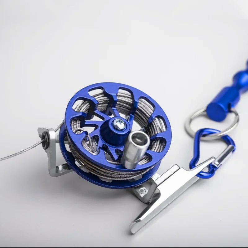 Stainless Steel Fish Stringer with Soft Wire Lock and Reel