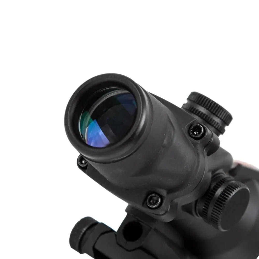 4X32 Hunting Riflescope with Real Fiber Optics & Illuminated Reticle