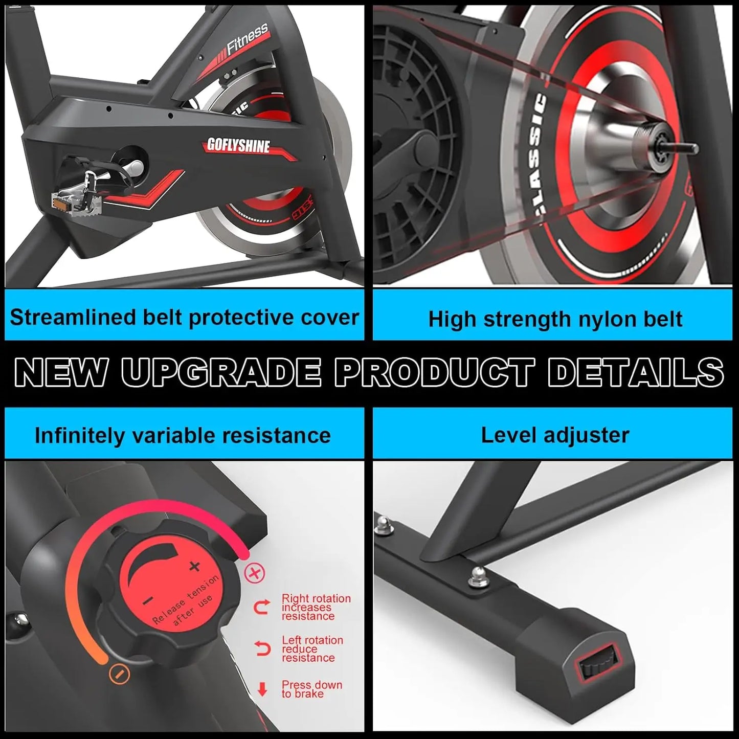Stationary Indoor Cycling Exercise Bike