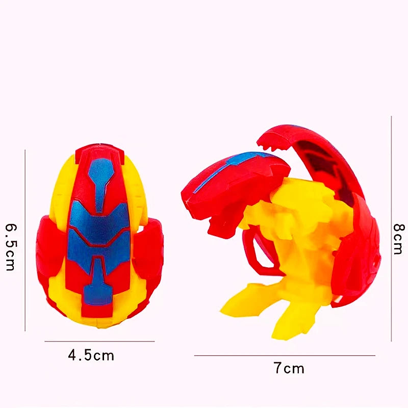 6Pcs Color Deformation Dinosaur Egg Toy Set