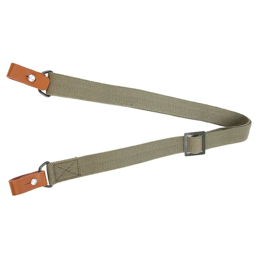 Original Gun Sling Airsoft Military Hunting Shooting Adjustable Leather Two Point Tactical AK Rifle Strap Outdoor Survival Belt