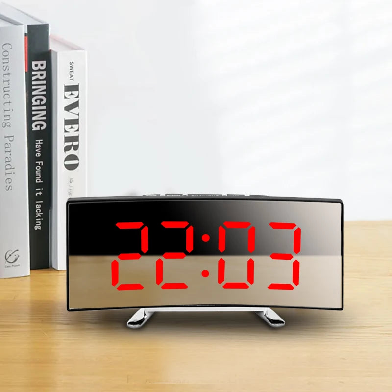 Creative Curved Electronic Clock
