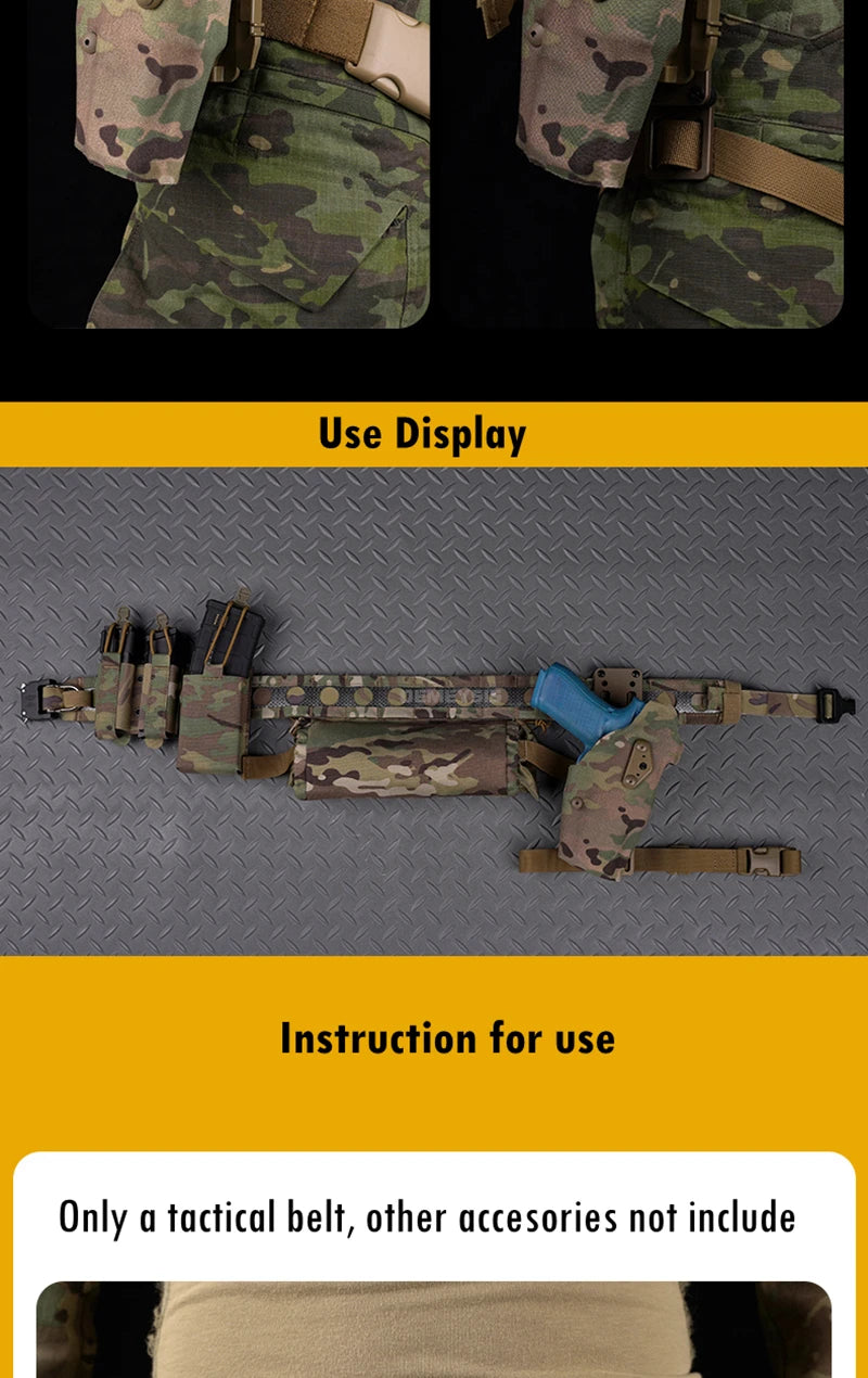 Enhance your tactical experience with the Tactical Combat Belt