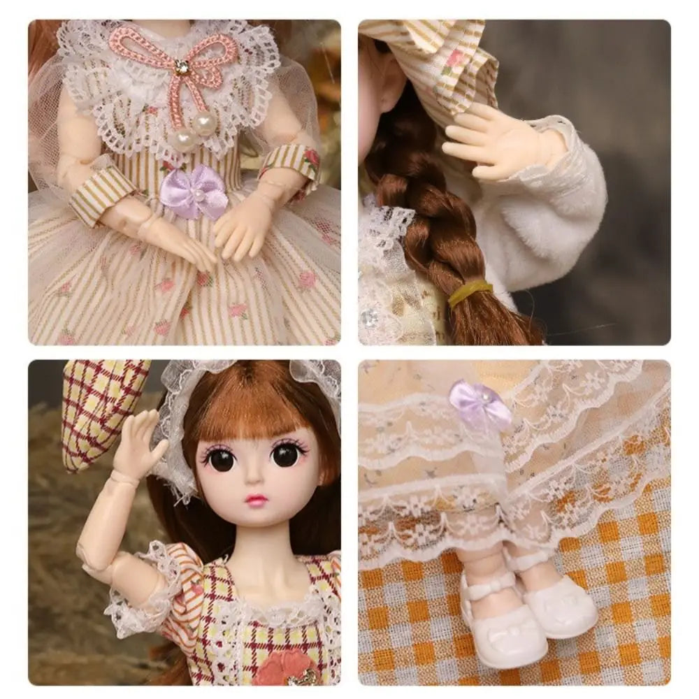 Cute Dress Up Moveable Joint Doll