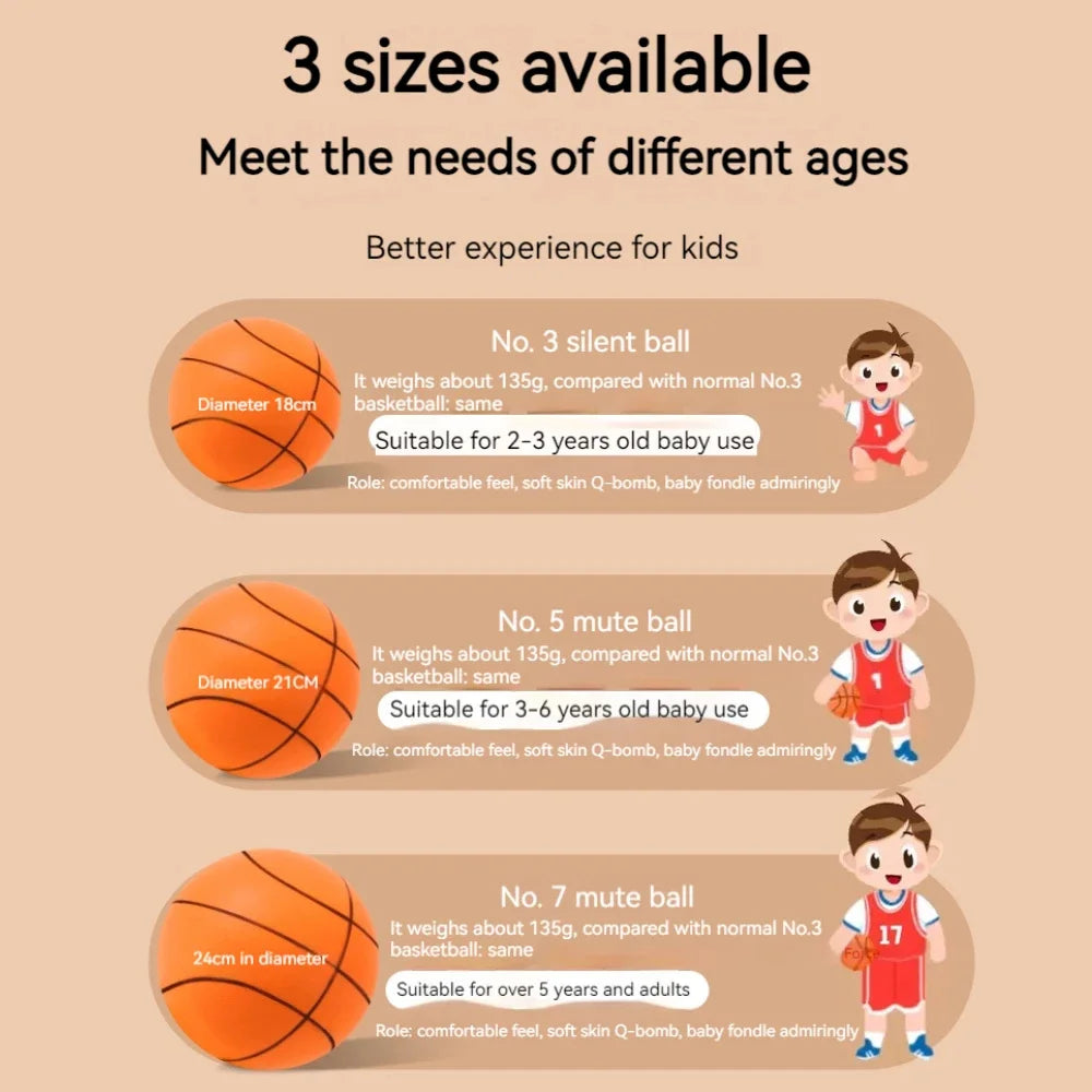 Foam Basketball for Kids – Silent Bouncing & Squeezable Fun