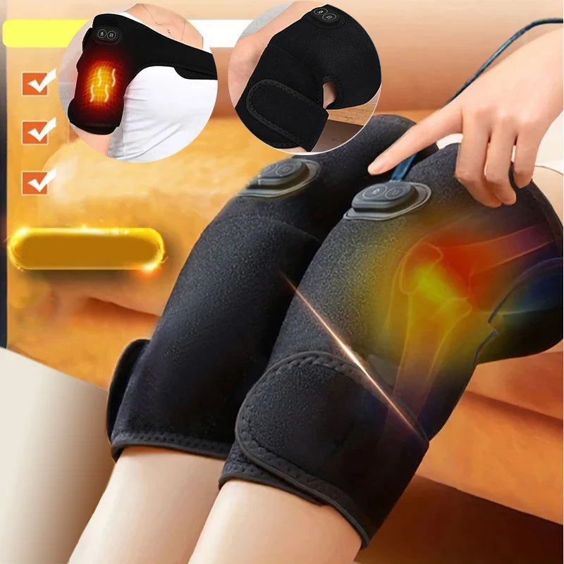electric heated shoulder and knee brace: