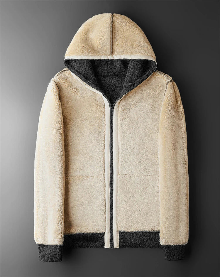 Winter Lambswool Fleece Coat