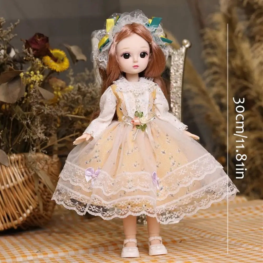 Cute Dress Up Moveable Joint Doll