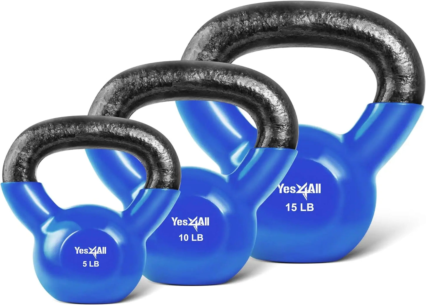 Vinyl Coated Kettlebell Set