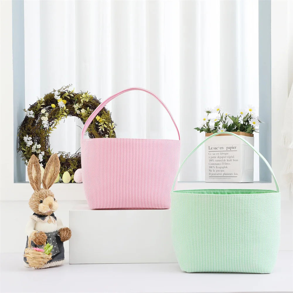 Seersucker Easter Basket