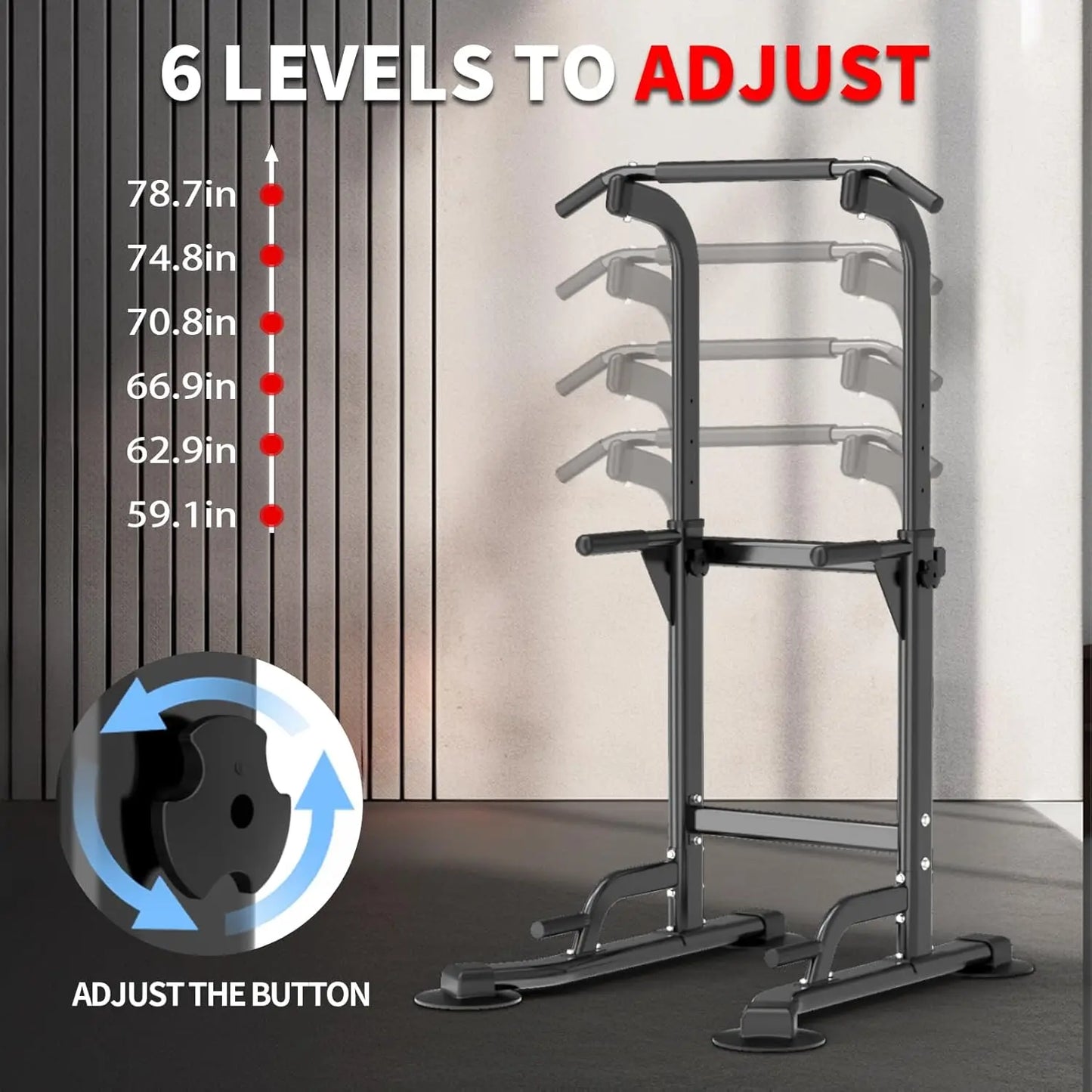 Power Tower Pull-Up and Dip Bar