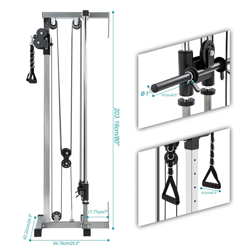 pull-down fitness equipment (silver)
