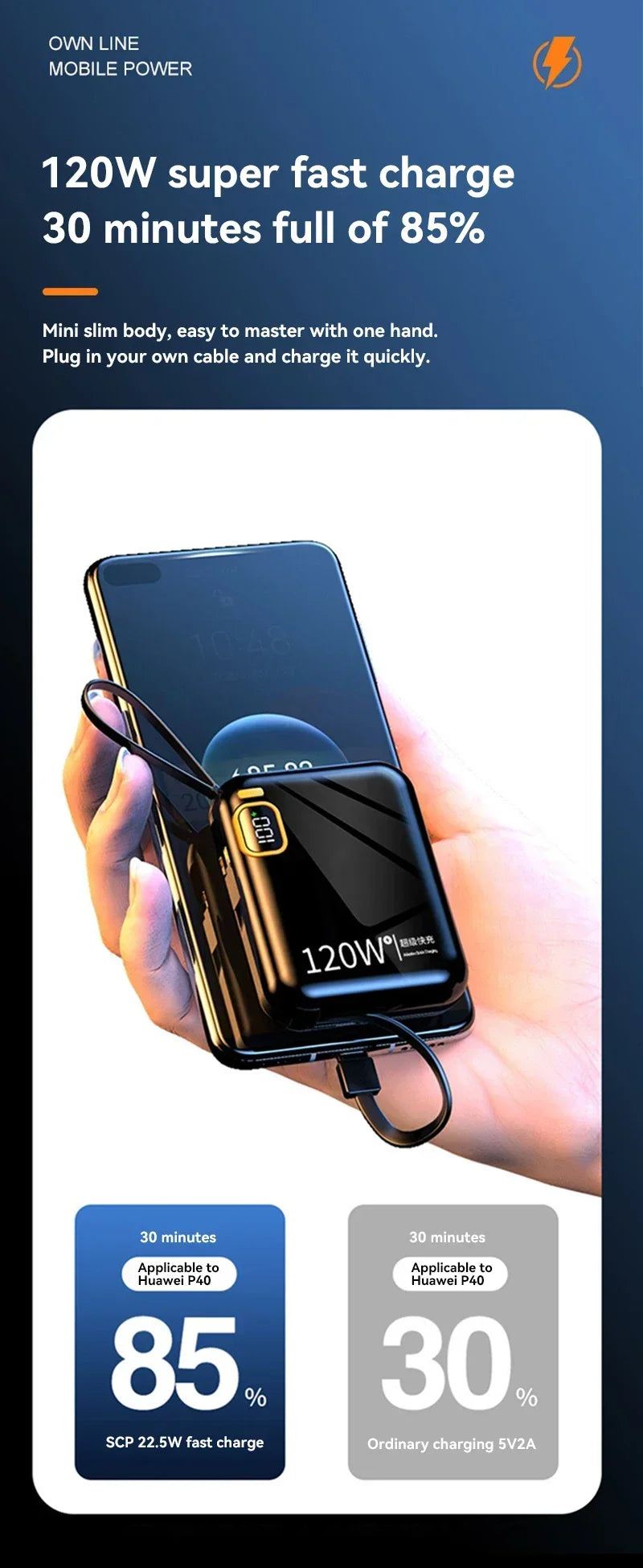 Xiaomi 120W 50000mAh Portable Power Bank
