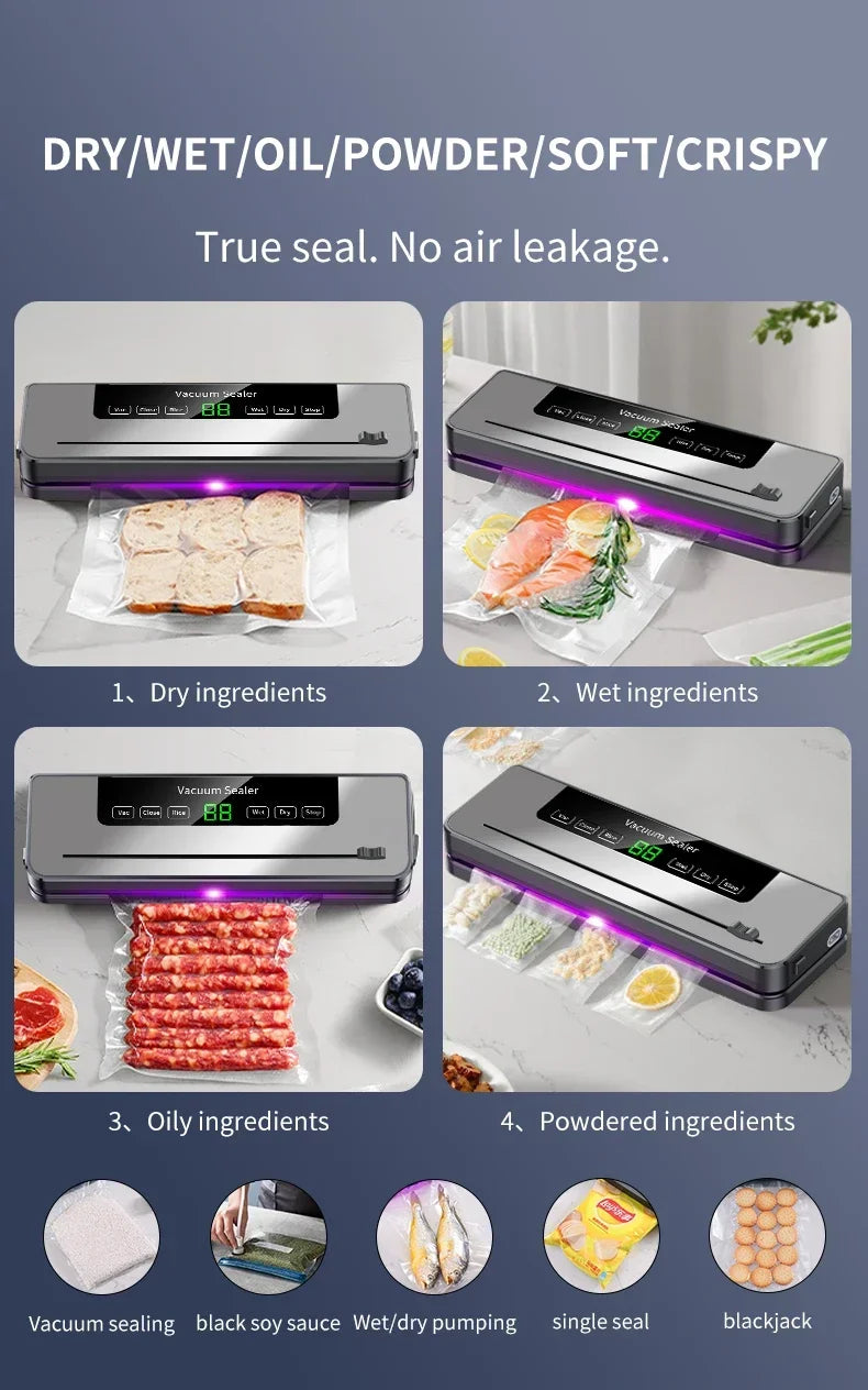 Electric Vacuum Sealer Built-in Cutter