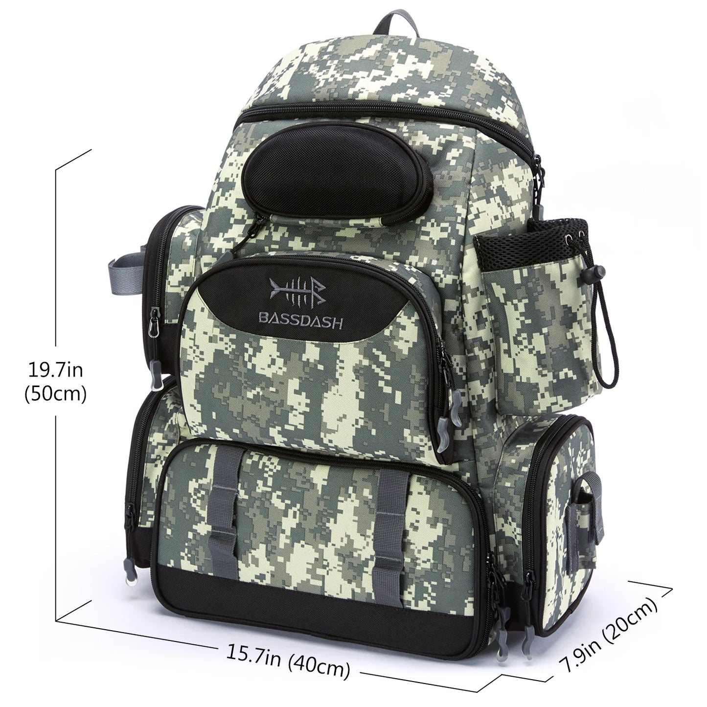 Bassdash Fishing Tackle Backpack – Lightweight & Multifunctional