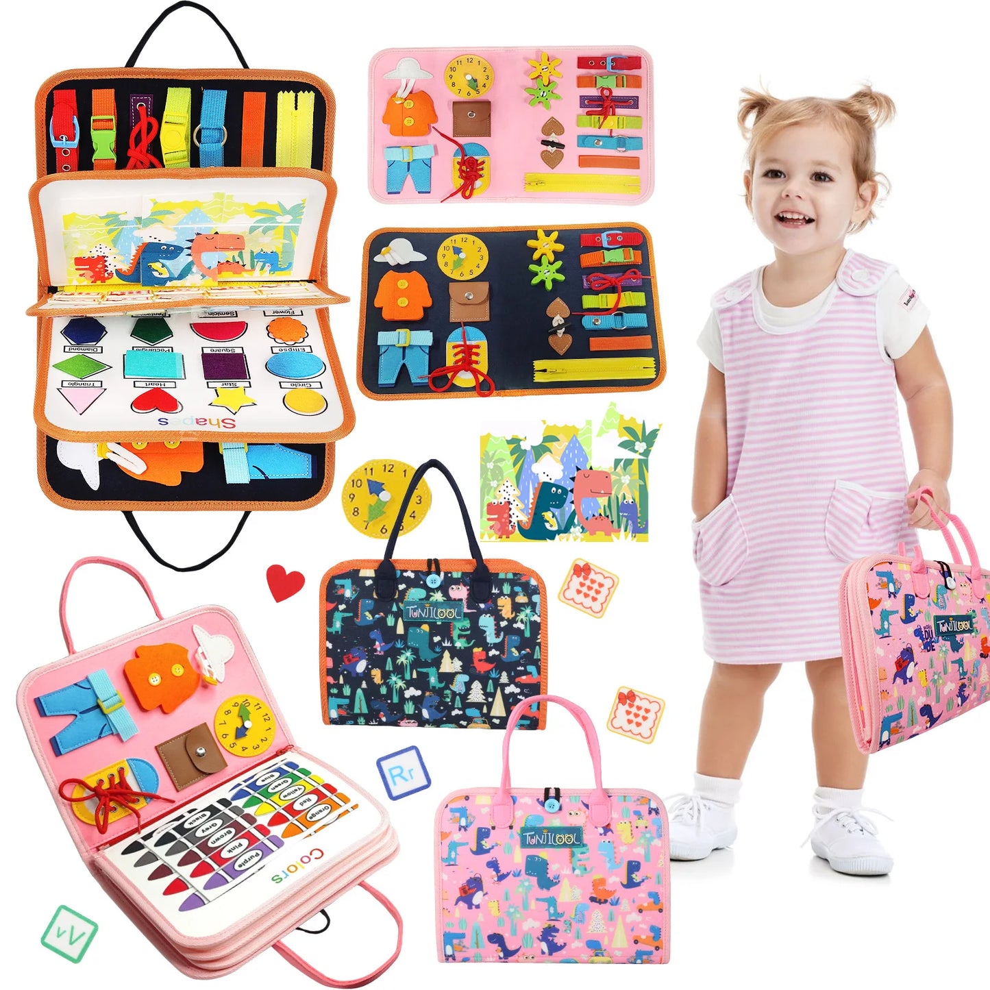 Parish Toys Busy Board – Early Educational Toy for Toddlers