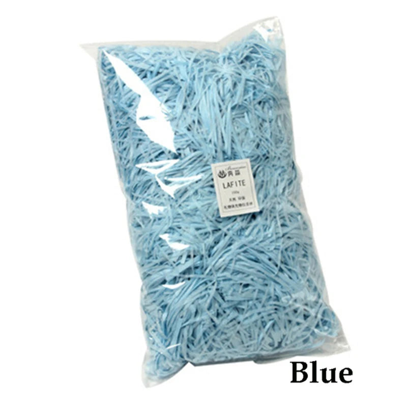 100g Colorful Shred Crinkle Paper Raffia:
