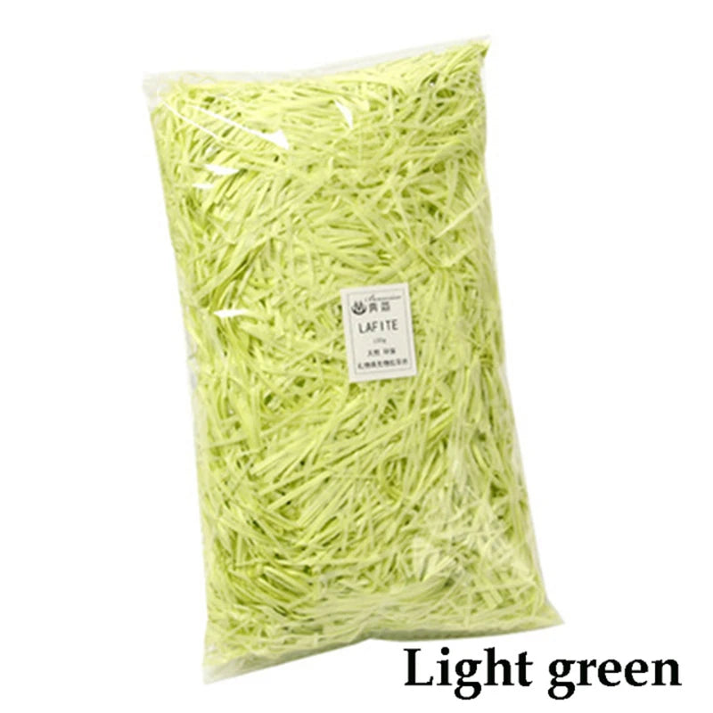 100g Colorful Shred Crinkle Paper Raffia: