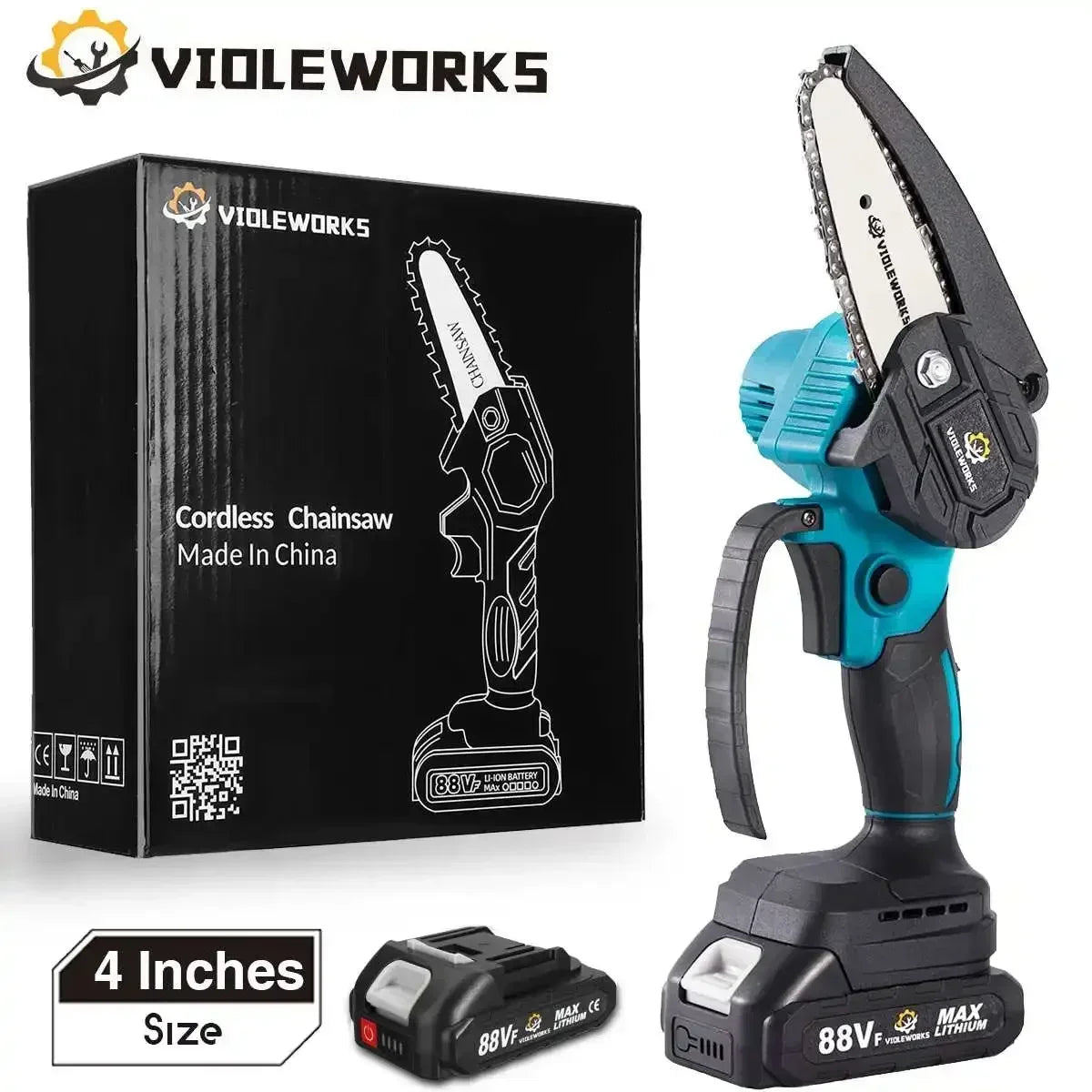 1200W 4-Inch Mini Electric Chainsaw