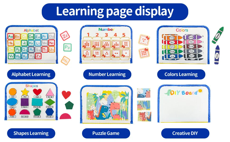 Parish Toys Busy Board – Early Educational Toy for Toddlers