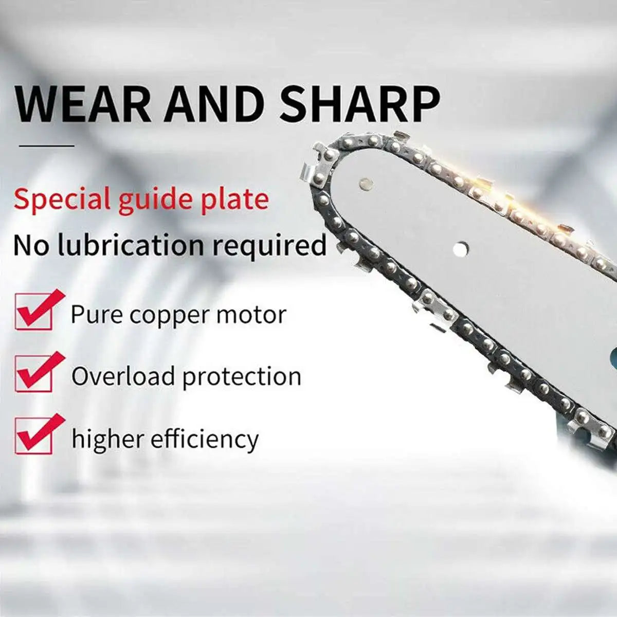 6-Inch Mini Electric Chain Saw