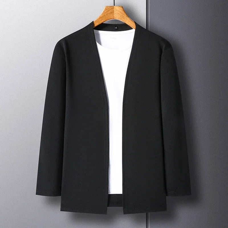 Men's Long Sleeved Cardigan Jacket