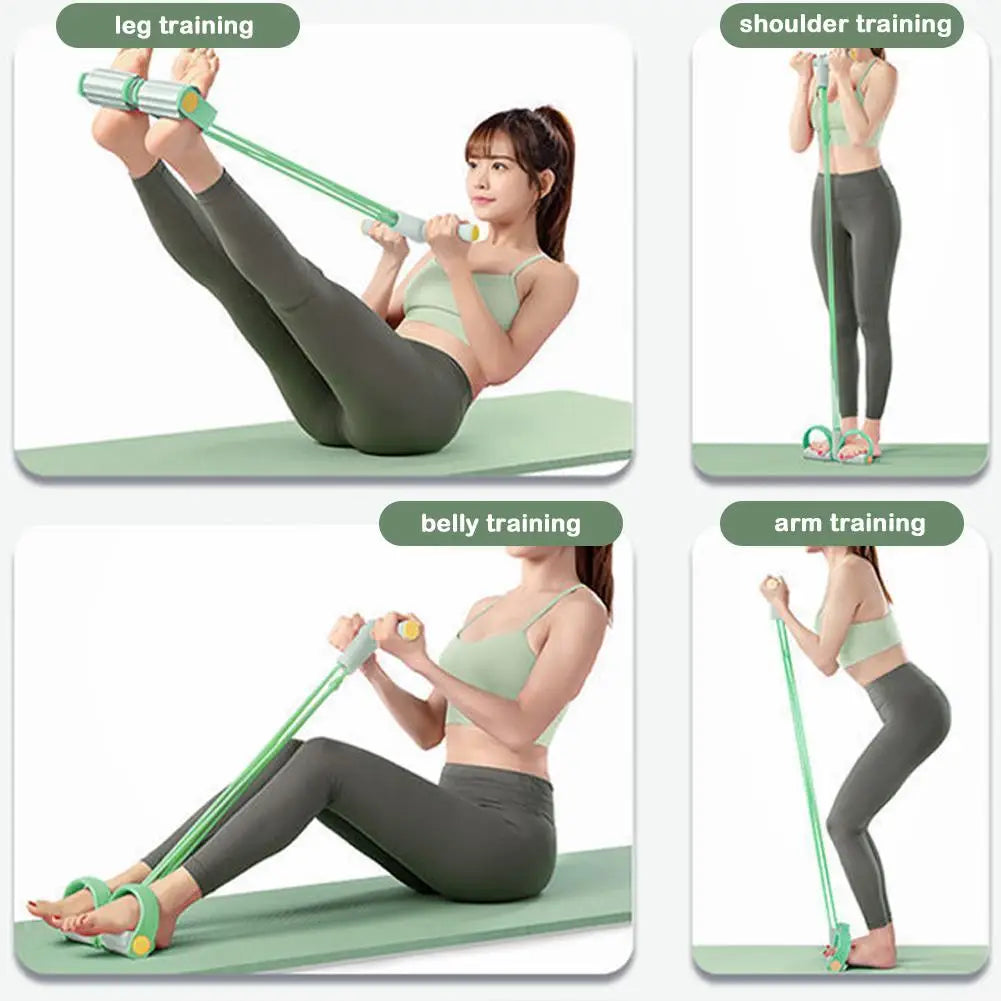 Puller Pedal Ankle Abdominal Exerciser Sit-up Pull Rope Expander
