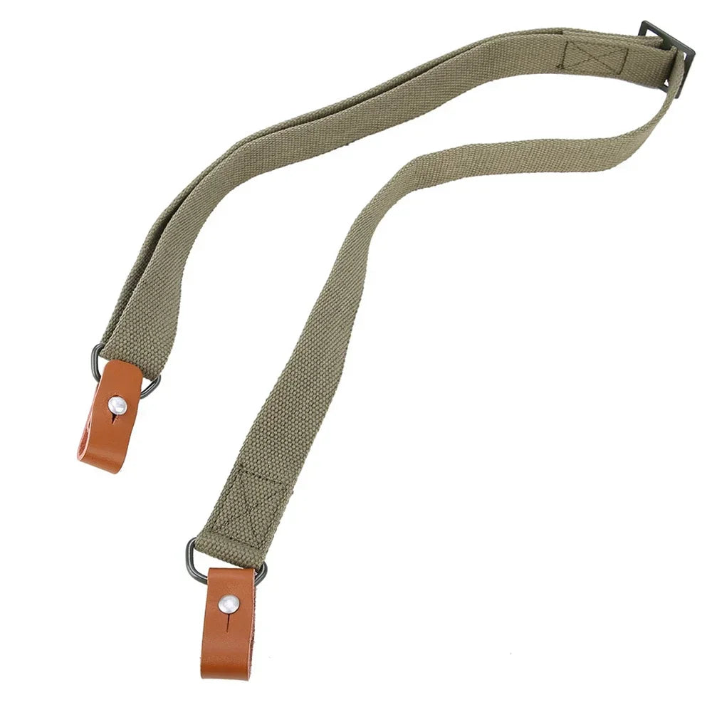Original Gun Sling Airsoft Military Hunting Shooting Adjustable Leather Two Point Tactical AK Rifle Strap Outdoor Survival Belt