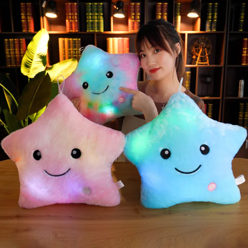 34CM Luminous Plush Star Pillow