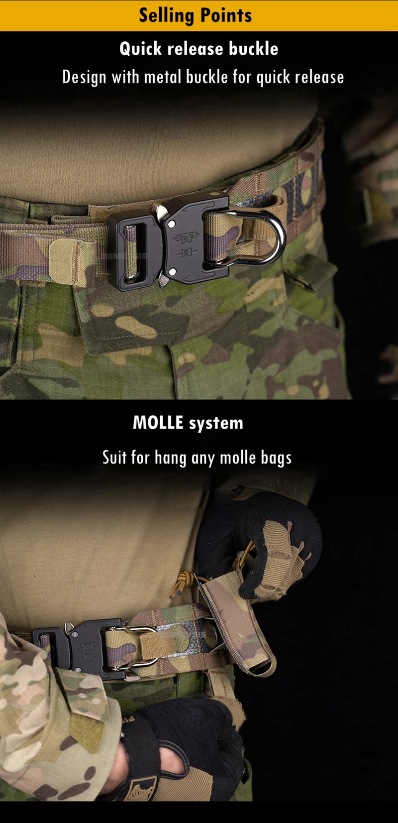 Enhance your tactical experience with the Tactical Combat Belt