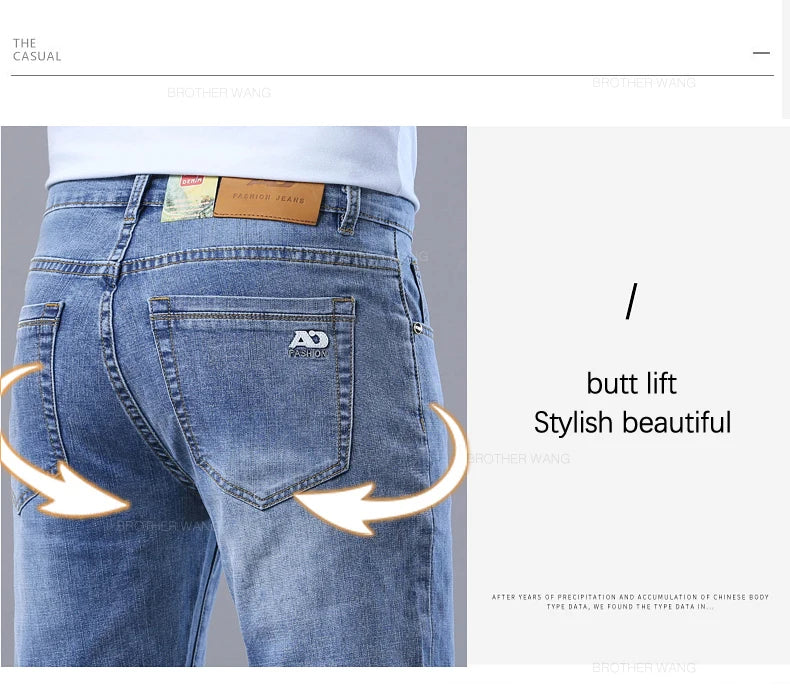 Men’s Light Blue Slim Jeans