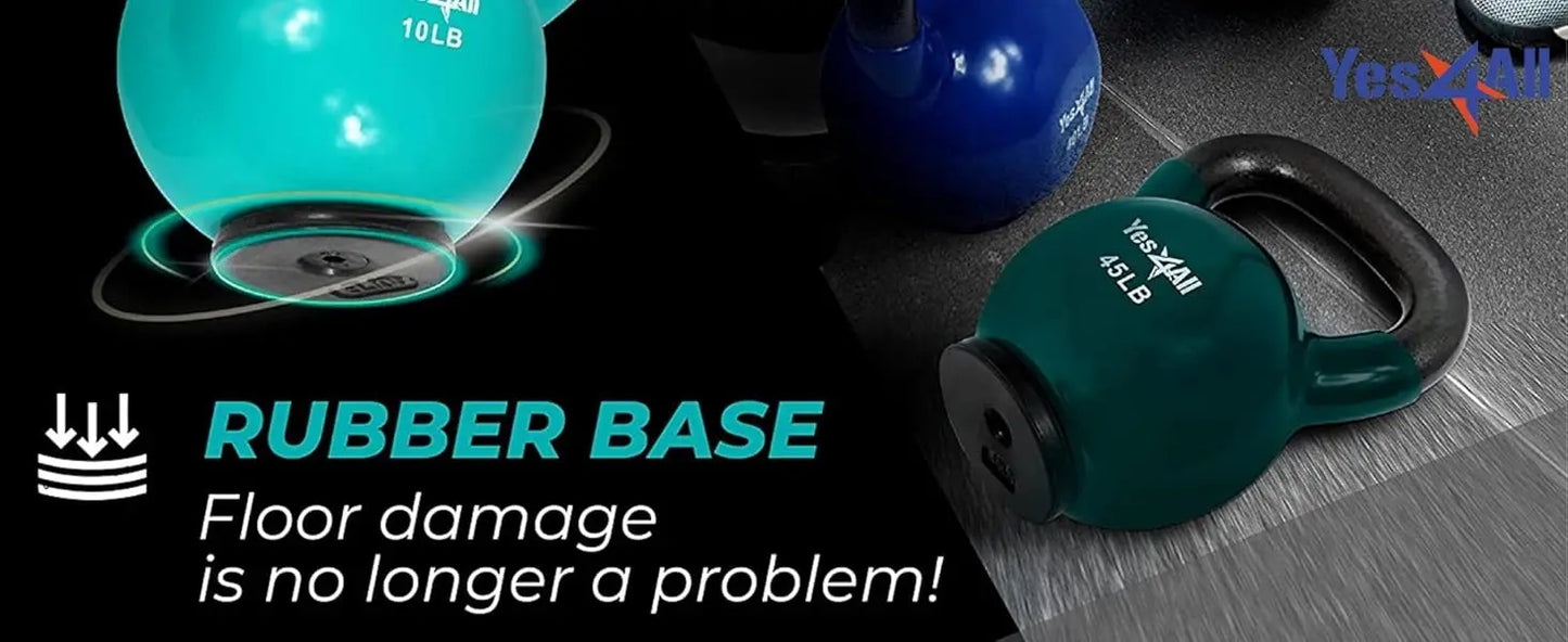 Vinyl Coated Kettlebell Set