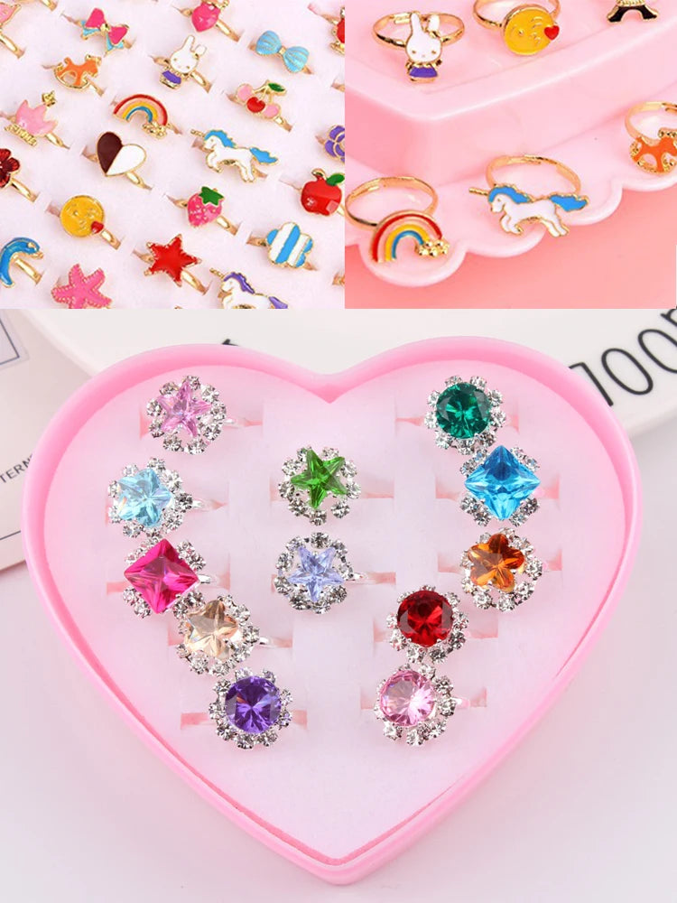 Children’s Adjustable Cartoon Rings