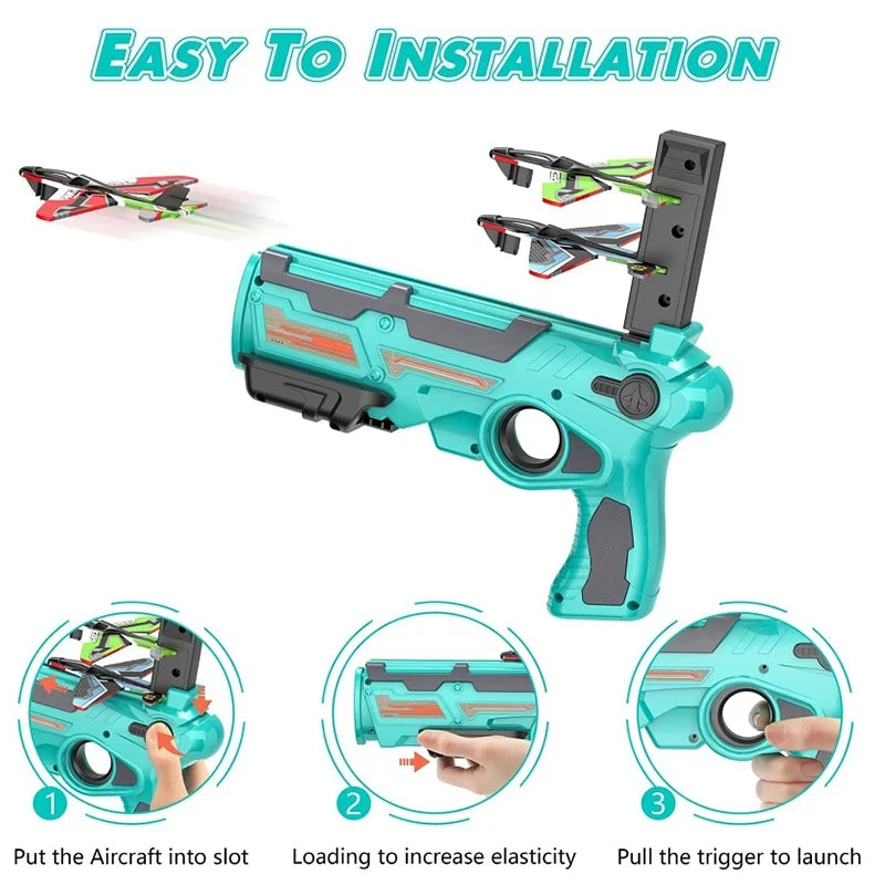 Children’s Ejection Aircraft Shooting Game Set