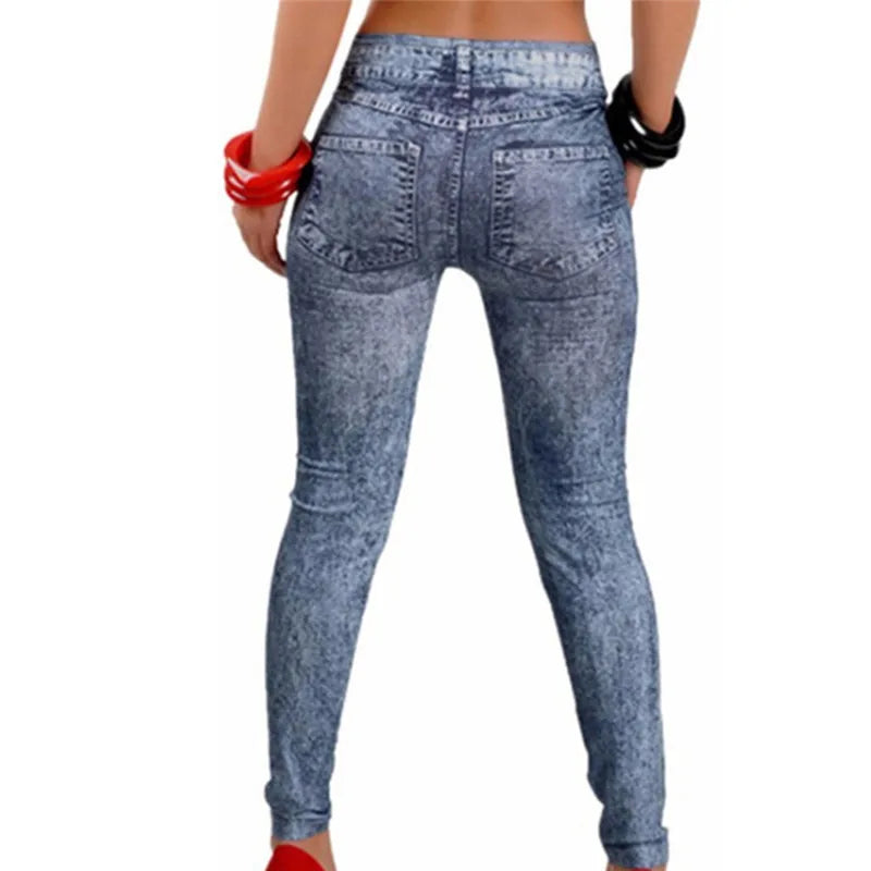 Stretch Plus Jeans Lady's Leggings