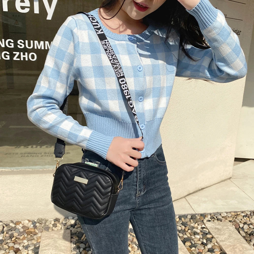Fashion Women's Shoulder Bag with Wave Pattern