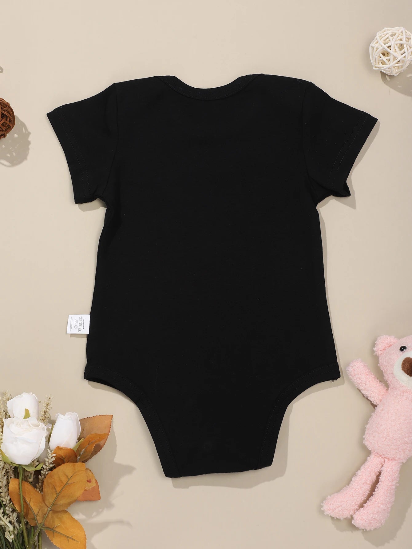 Funny Letter Print Baby Onesie
