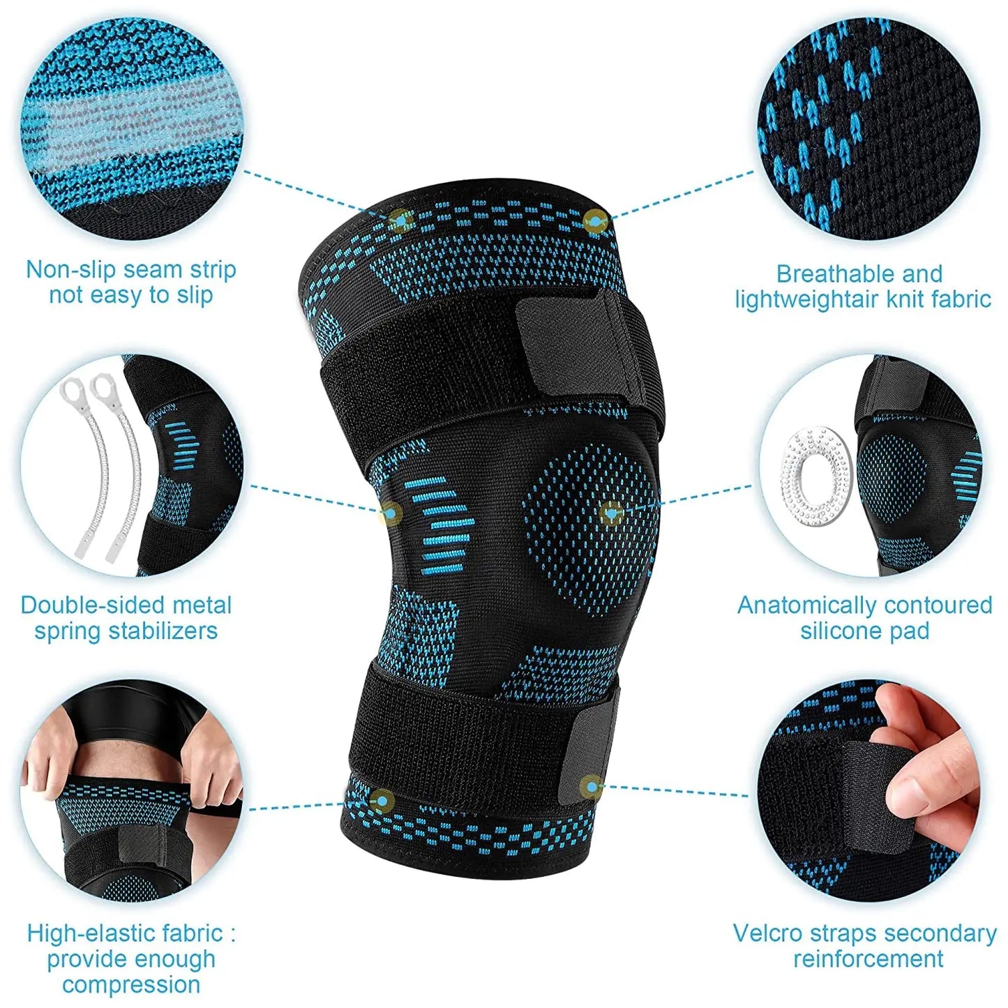 Sports Knee Pads for Knee Pain & Meniscus Tear Recovery