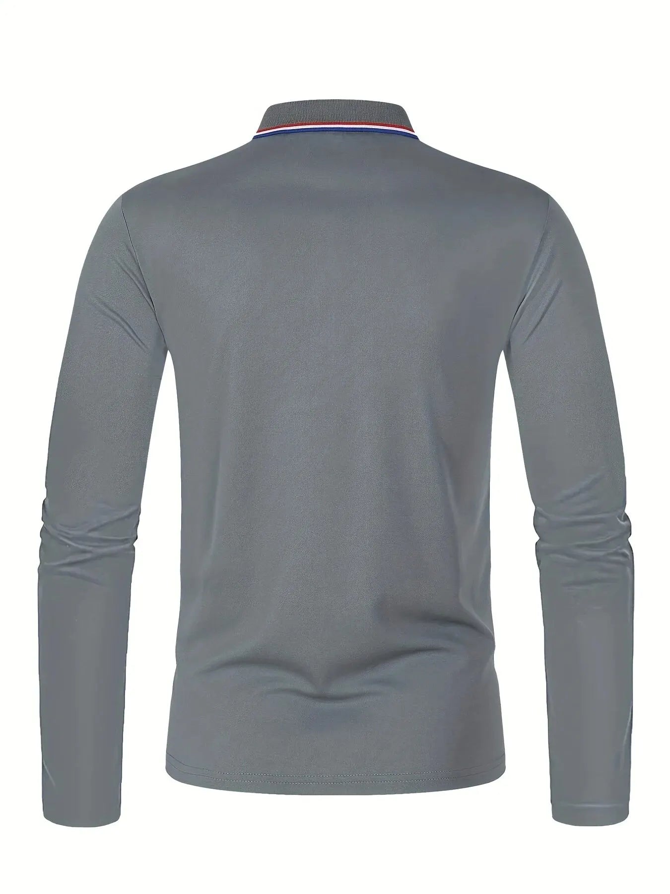 Men's Casual Long Sleeve Polo Shirt