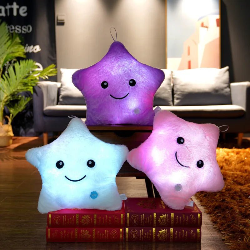 34CM Luminous Plush Star Pillow