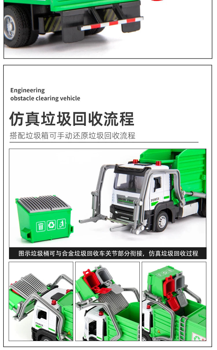 1/32 Garbage Collection City Garbage Vehicle Car Model