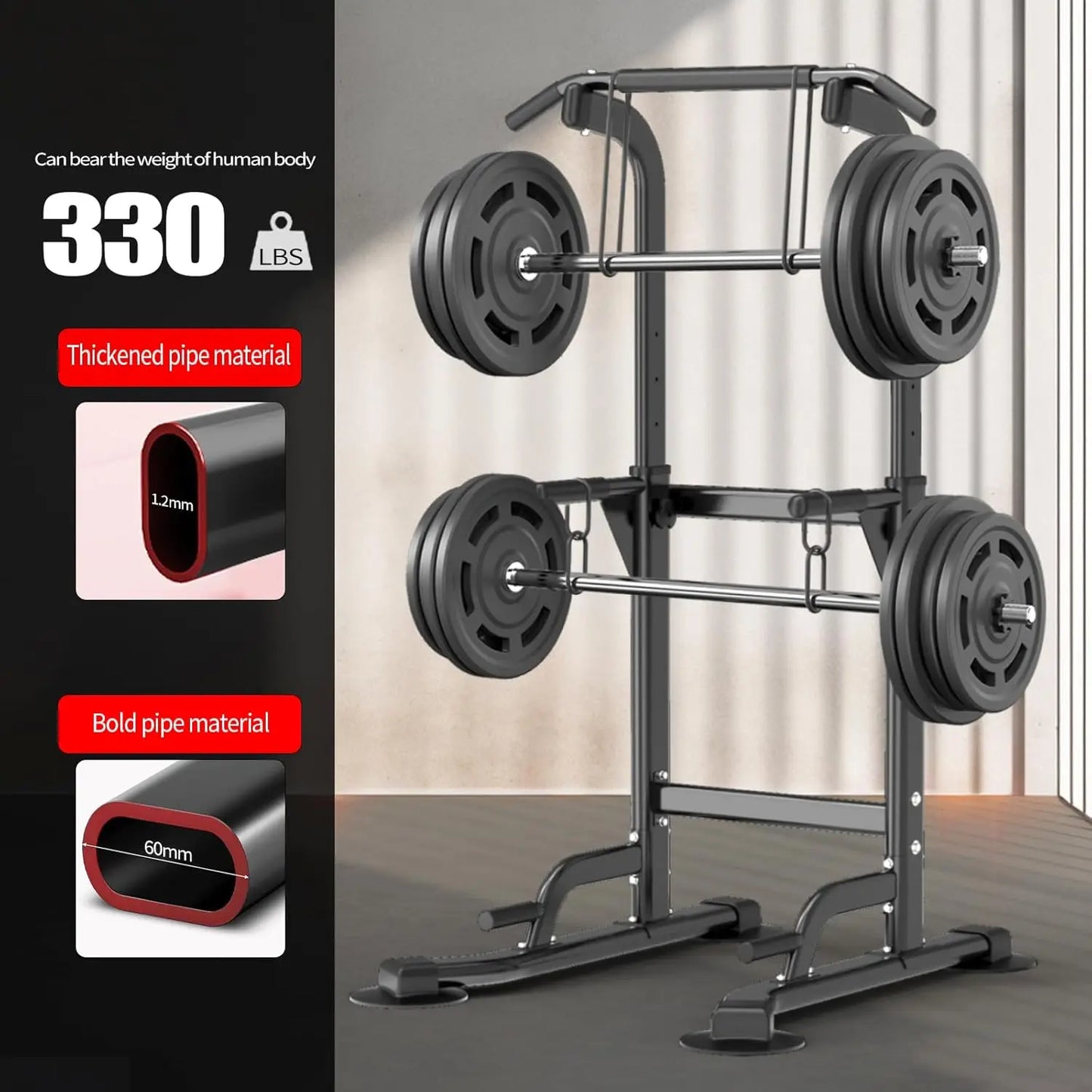 Power Tower Pull-Up and Dip Bar