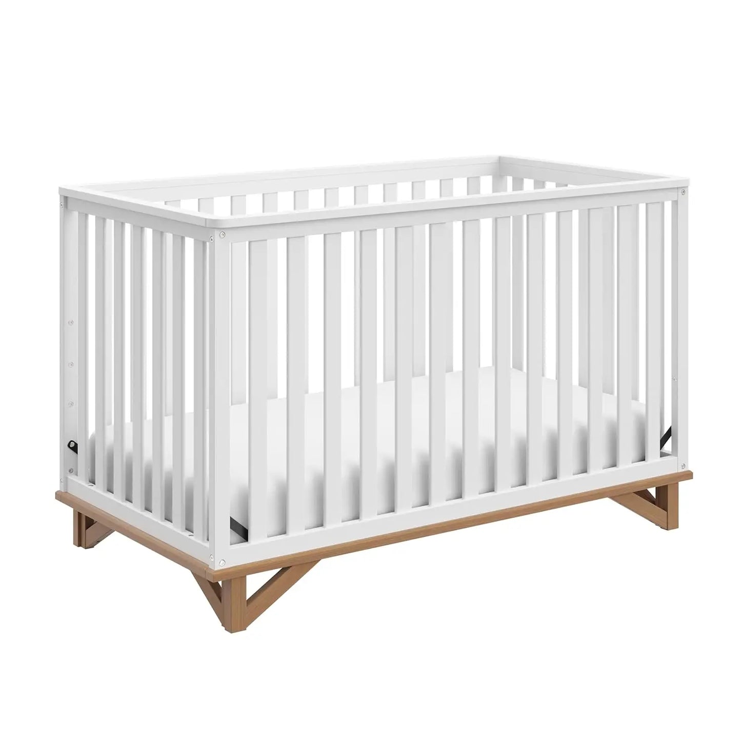 5-in-1 Convertible Crib (Black with Vintage Driftwood)